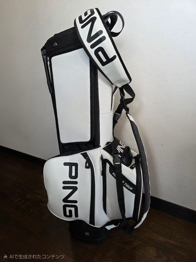 PING スタンドタイプ キャディバッグ ホワイト