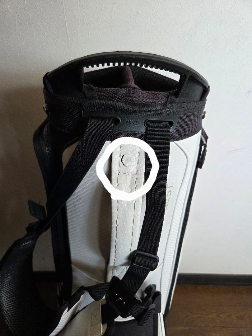PING スタンドタイプ キャディバッグ ホワイト