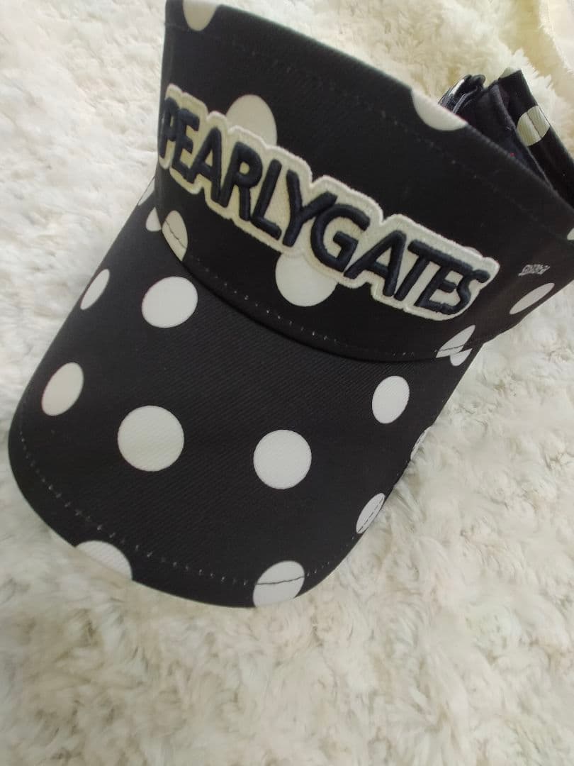 今季物PEARLY GATES ドット柄セーター・バイザーセット
