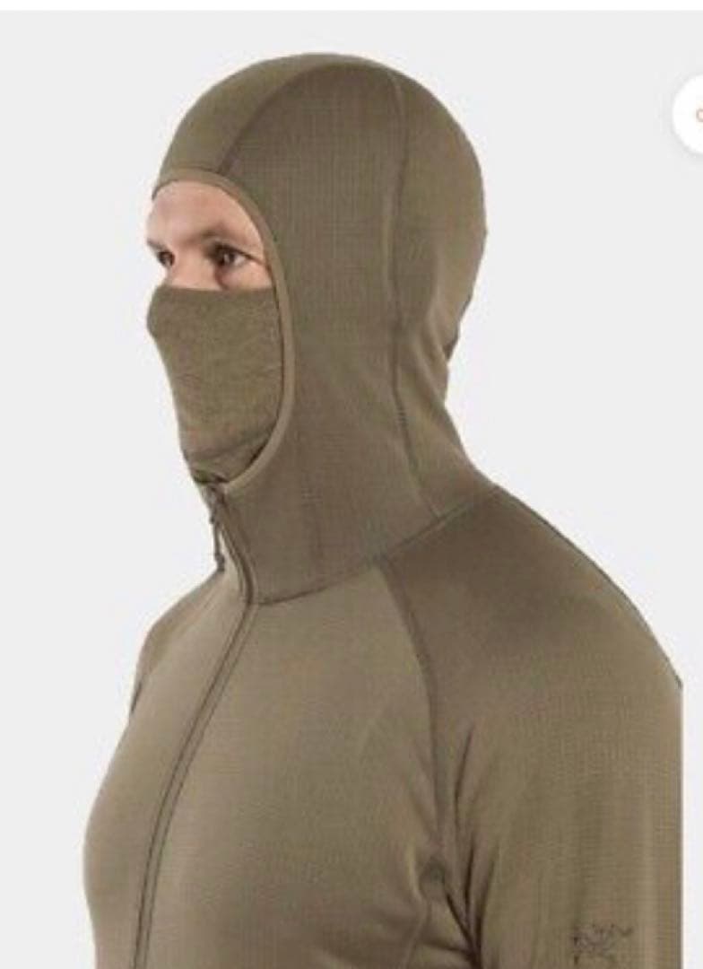 個人装備 DELTA AR 1/2 ZIP NECK HOODY Crocodile