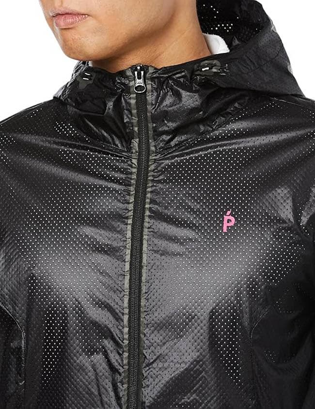 美品 パーリーゲイツ PERTEX 撥水 フルジップ ジャケット 5 ゴルフ 黒