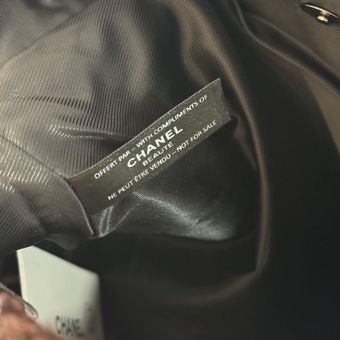 CHANEL VIP ノベルティ 千鳥柄　スパンコール トートバッグ ブルー