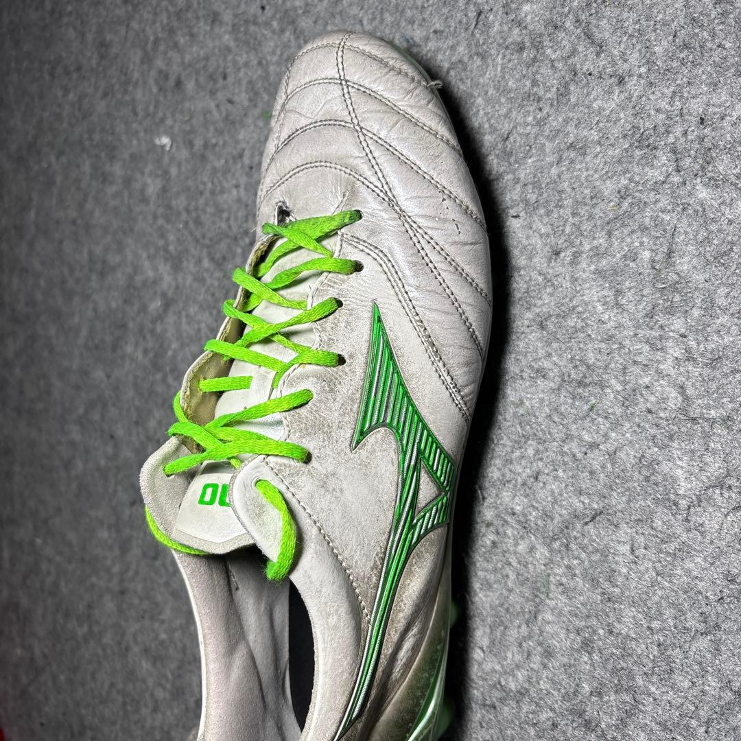 Mizuno Morelia サッカーシューズ 日本製 グレー/グリーン