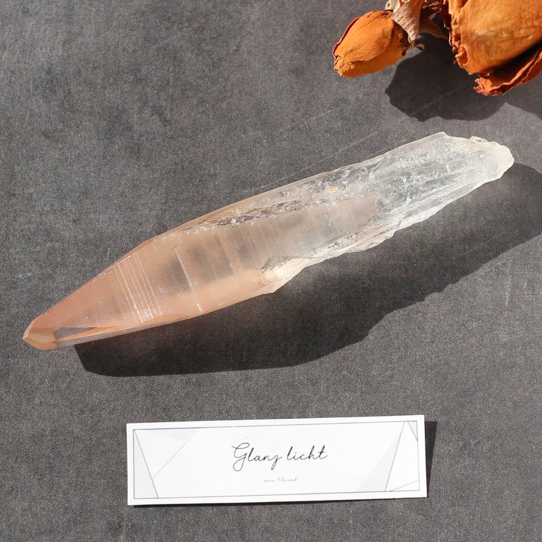 シンギングクォーツ ピンクレムリアンシード クリスタル 水晶 鉱物 原石 希少