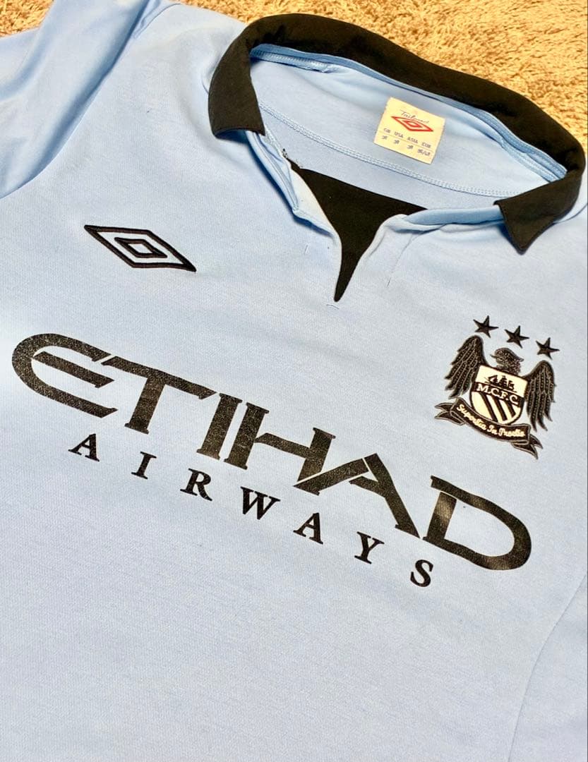 Manchester City 12/13 ダヴィ・シルバ　長袖ユニフォーム