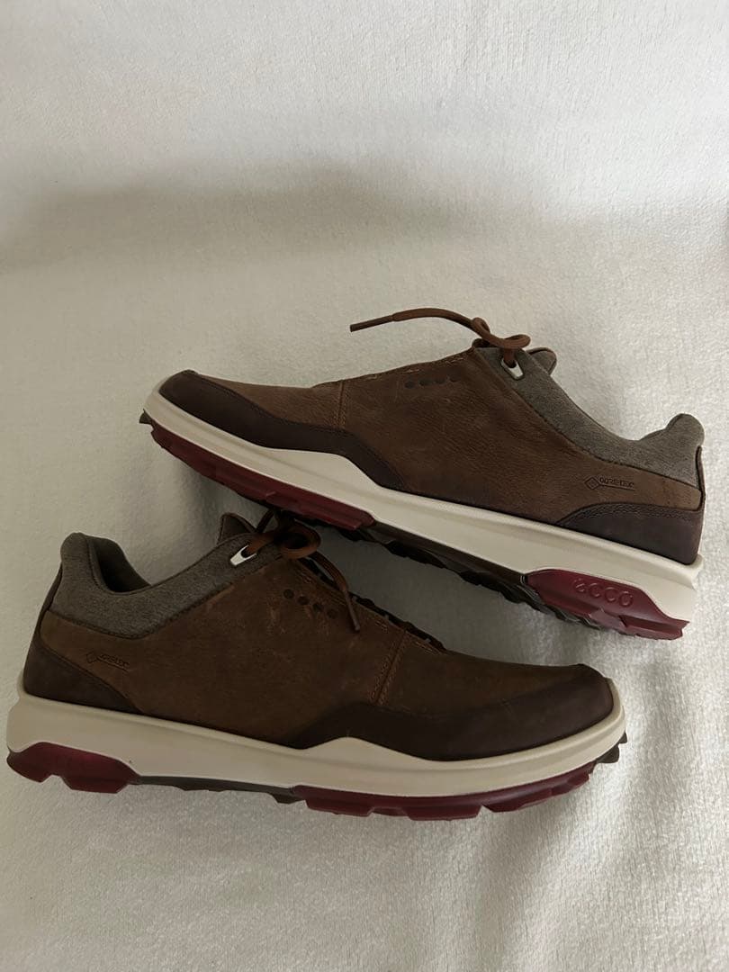 新品ecco ゴルフシューズ メンズ スエード スウェード