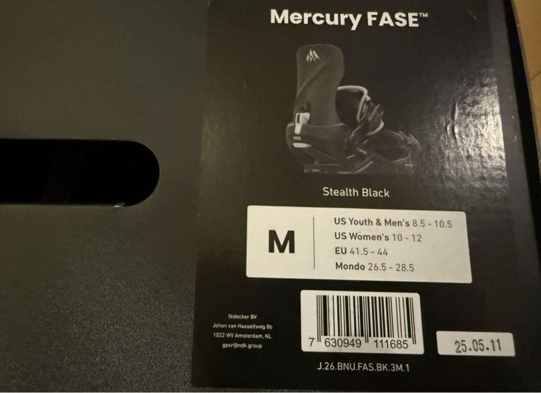 MercuryFASEboardBindingマーキュリーフェイズ 美品