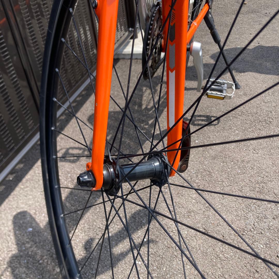 Trek クロスバイク オレンジ 700C 7段ギア