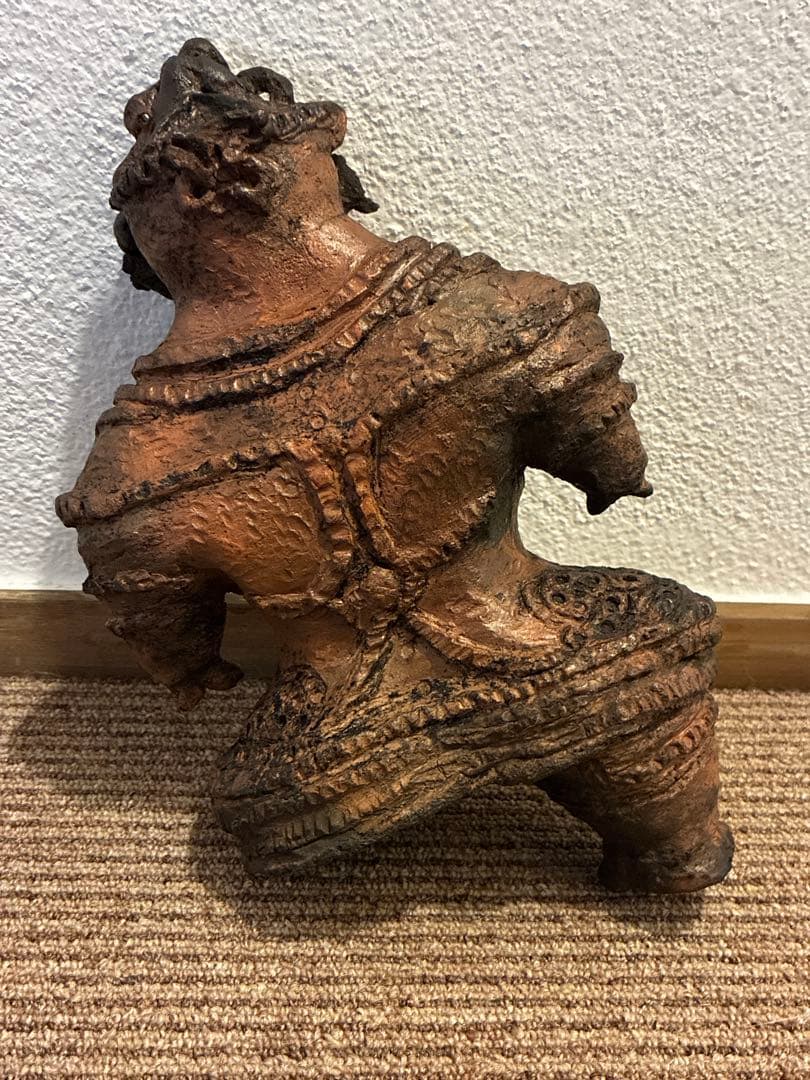 遮光器土偶　縄文時代　発掘品　出土品　骨董　アンティーク　置物　飾り物　彫刻