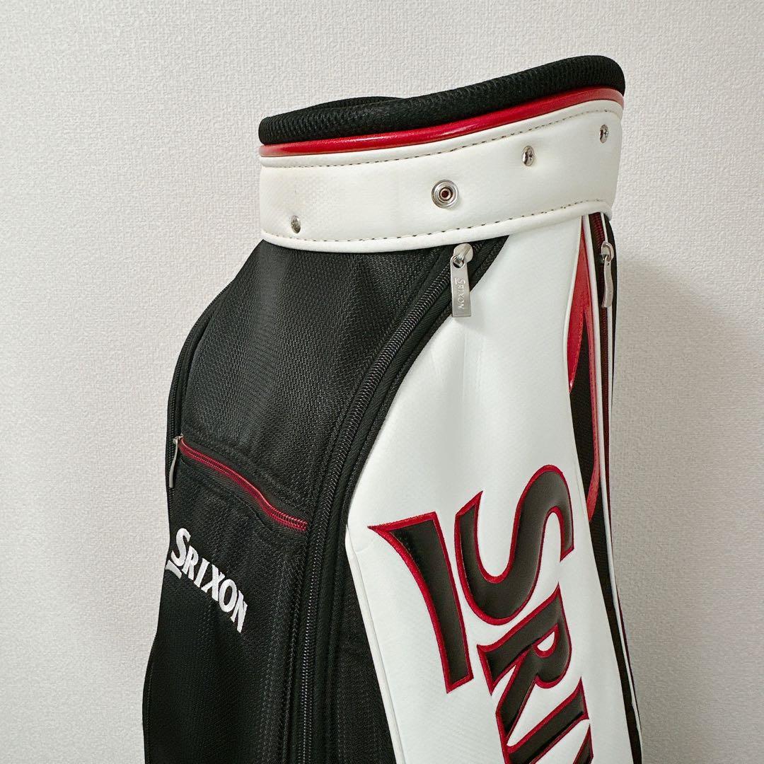 良品　SRIXON スリクソン ゴルフキャディバッグ 5分割 ホワイトブラック