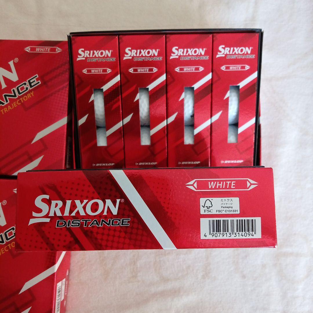 Srixon Distance ホワイト ゴルフボール　4ダース