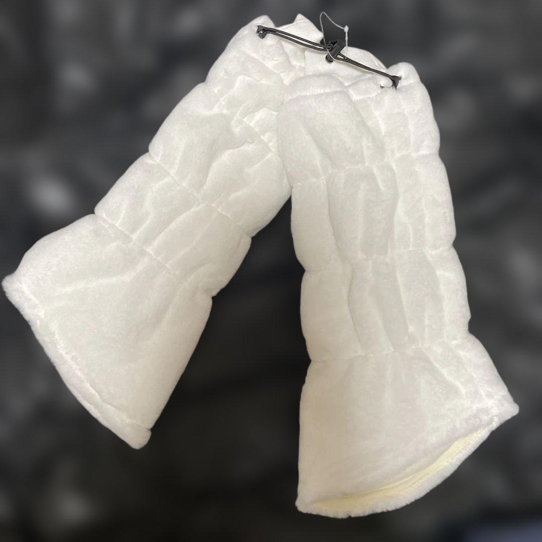 新品★AND PER SEアンパシー ファーのレッグウォーマー　アンパスィゴルフ