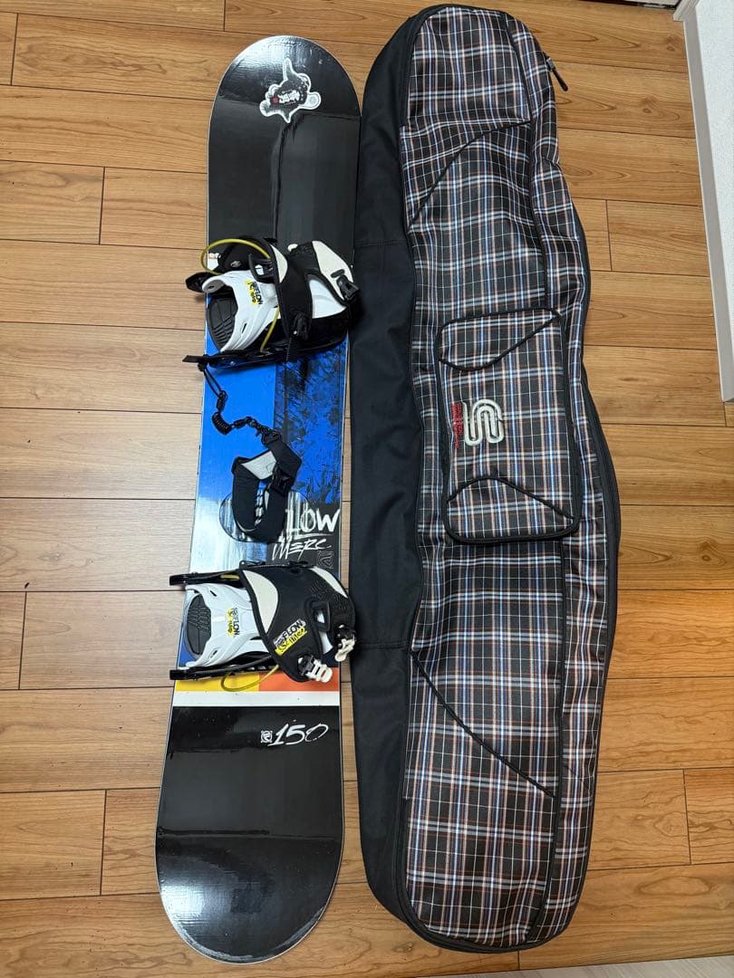 美品 FLOW MERC ロッカーボード スノボ グラトリ ビンディング ジブ