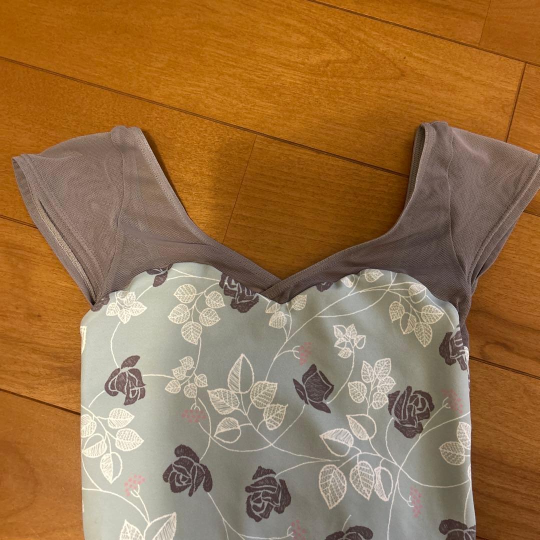 stina バレエ レオタード Jr.S 130-140 水色 青
