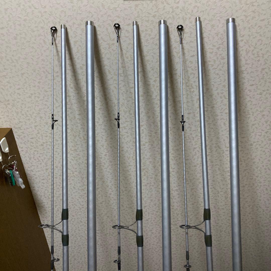 シマノ　投げ竿、投げリール　3セット　竿ケース付き