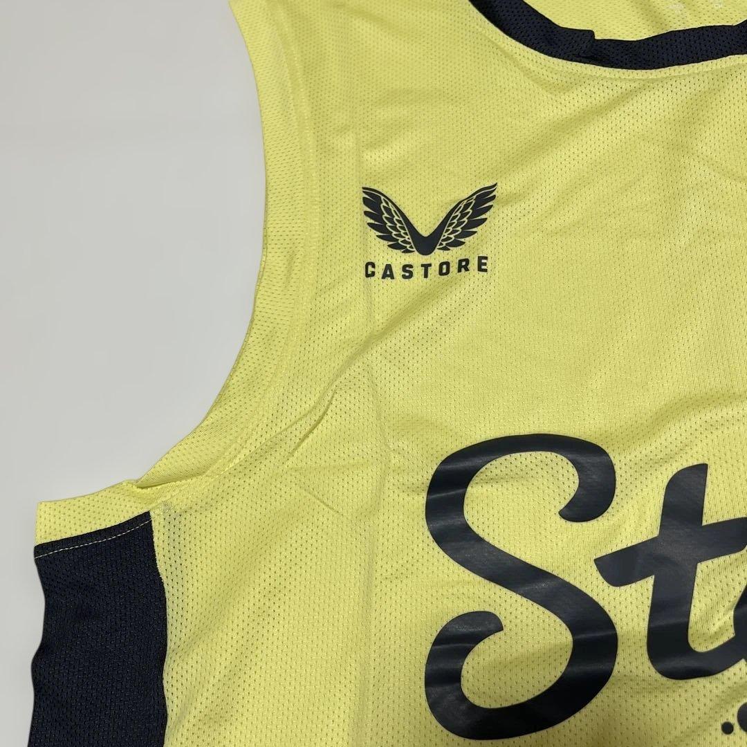 CASTORE エバートン ノースリーブ Sサイズ イエロー トレーニングウェア