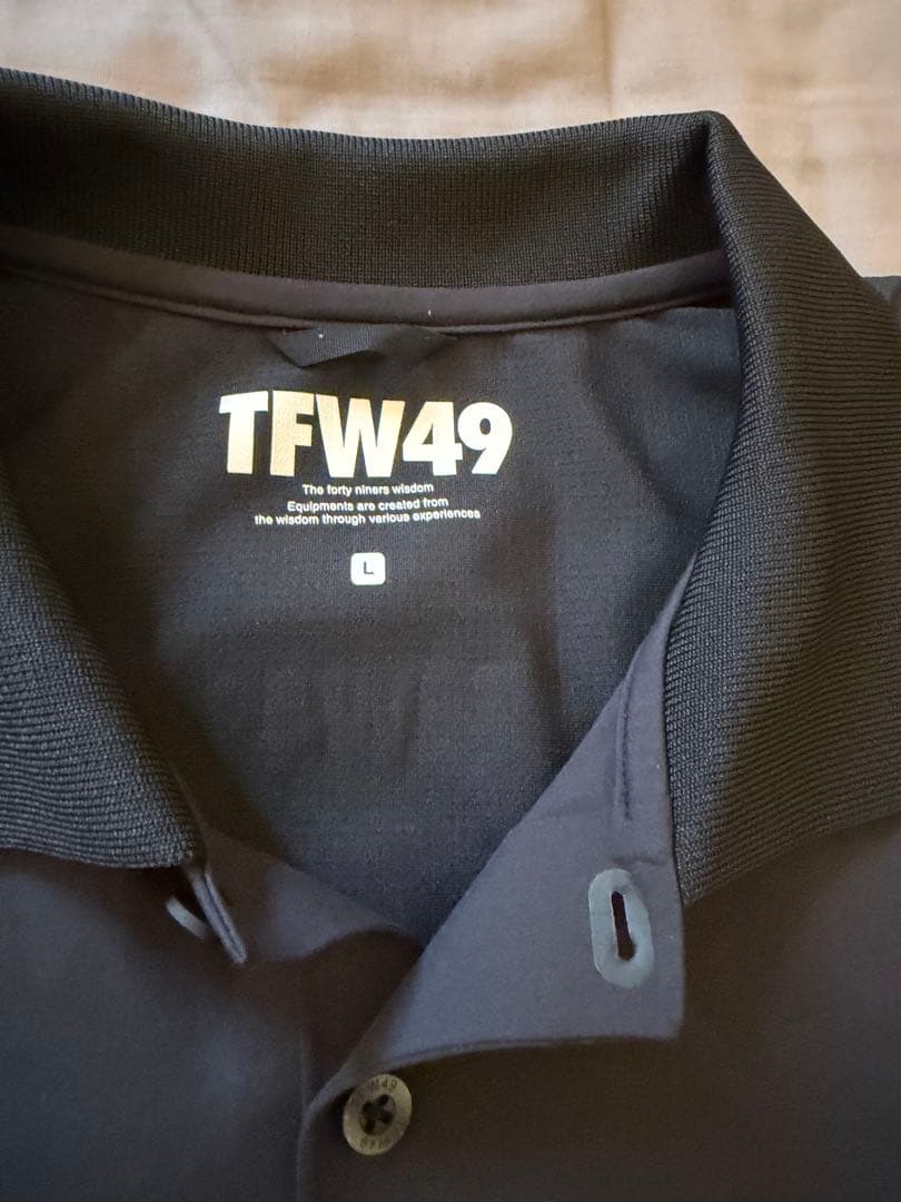 TFW49 LUXURY REGULAR POLO ブラック L