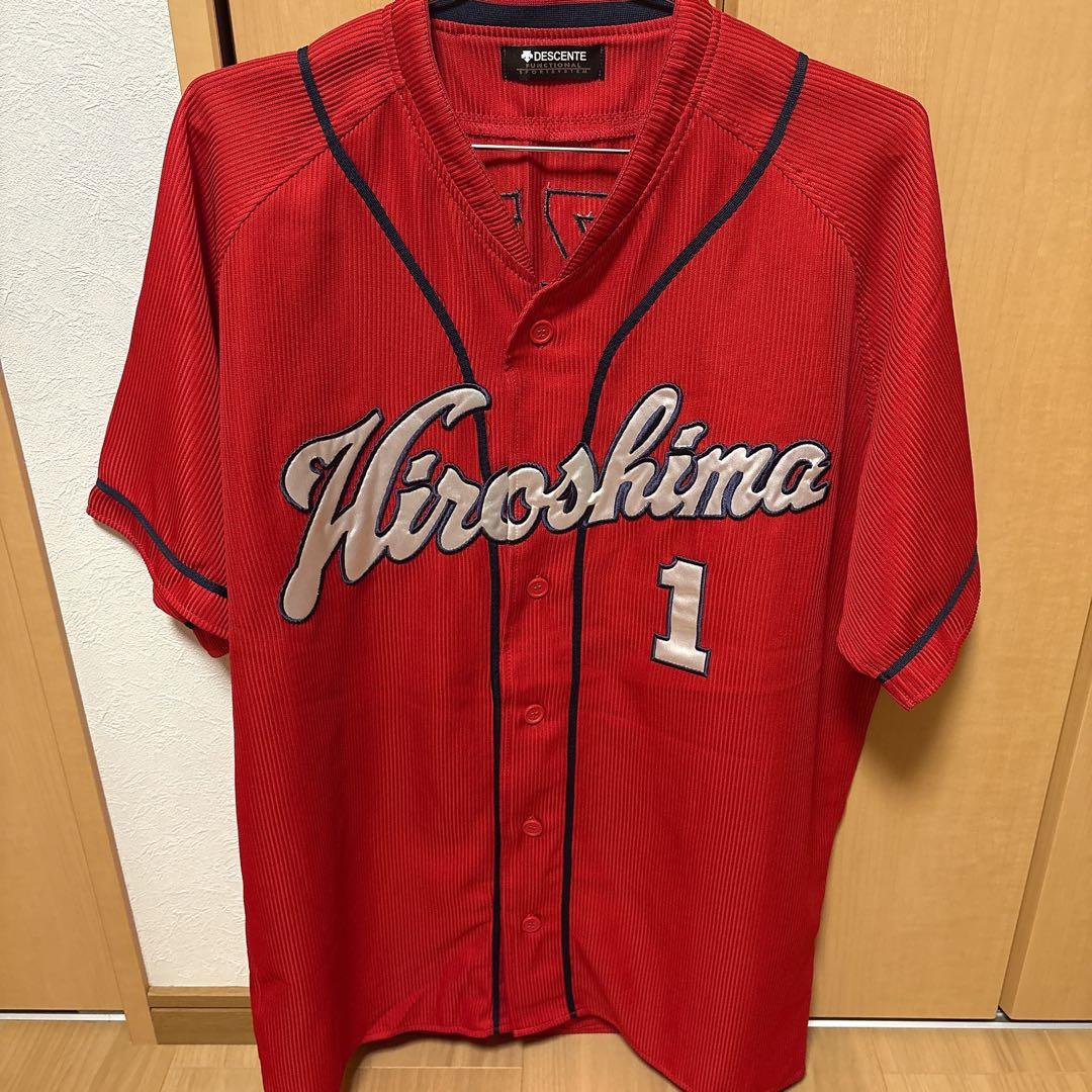 広島東洋カープ　鈴木誠也　旧ハイクオリティユニフォーム（ビジター）O（XL）