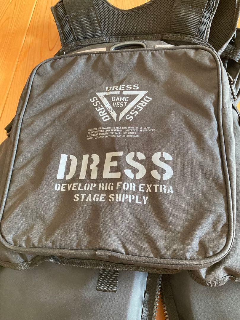 DRESS フィッシングベスト フローティングベスト ブラック