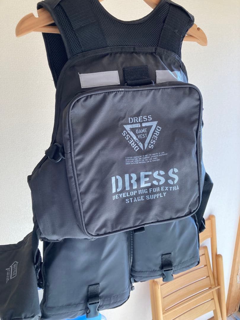 DRESS フィッシングベスト フローティングベスト ブラック