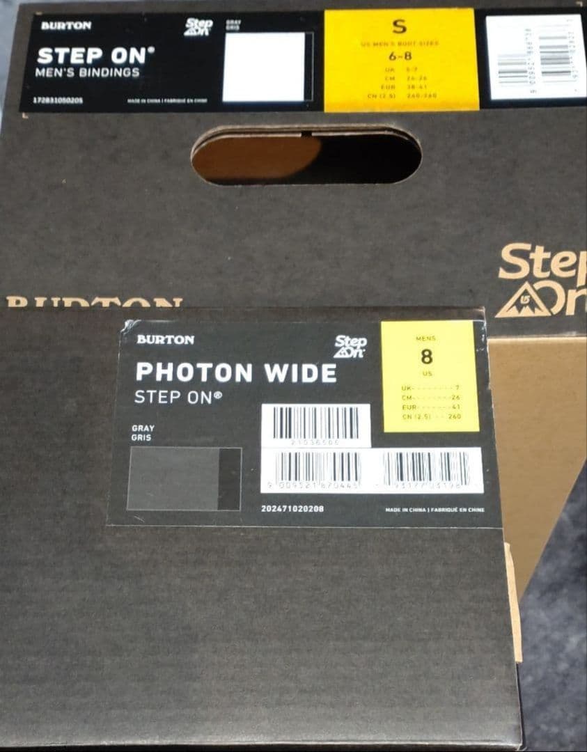 スノーボード 20-21 burton step on Photon wide 26cm