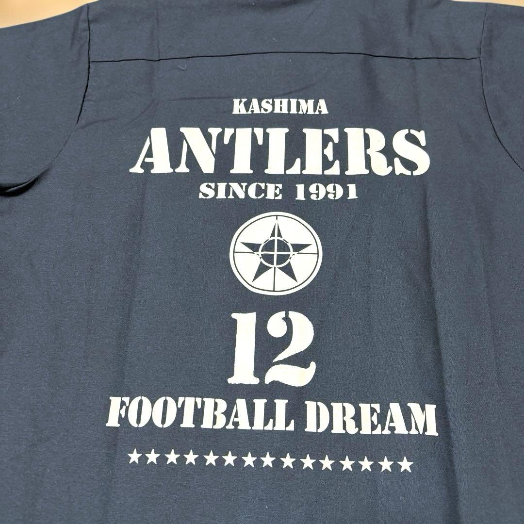 【激レア・美品】鹿島アントラーズ RED KAP ワークシャツ 半袖 ネイビー