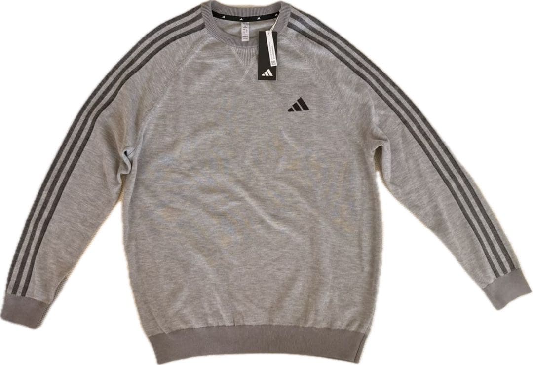 【新品】アディダス　ゴルフ　ニット　グレー　2XL