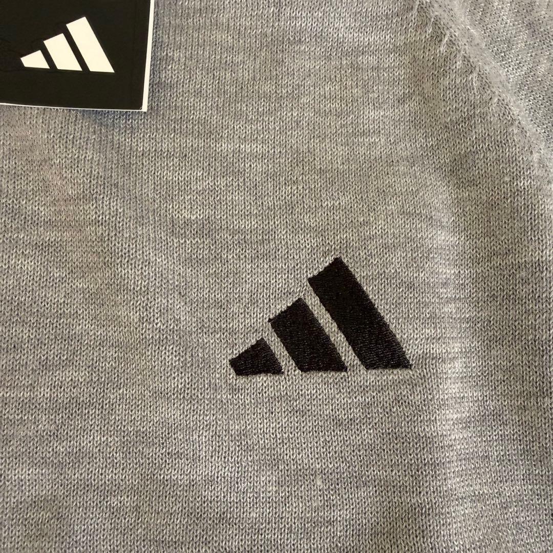 【新品】アディダス　ゴルフ　ニット　グレー　2XL