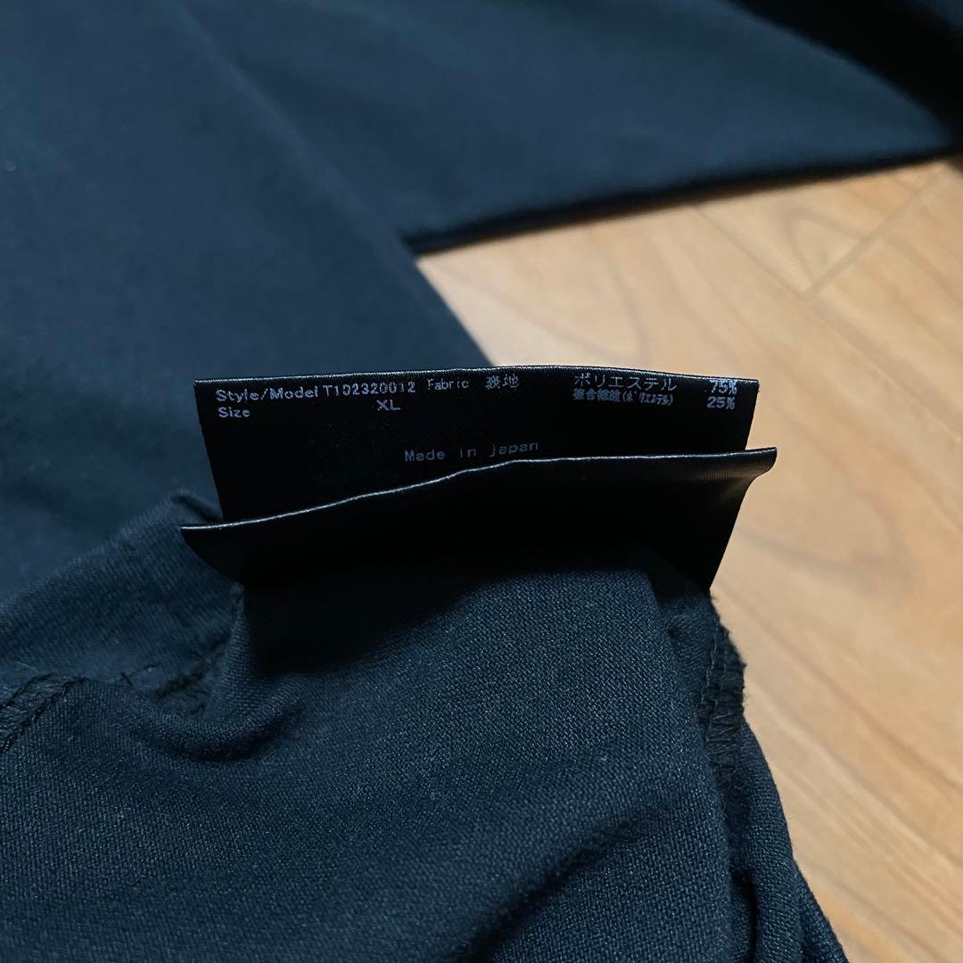 TFW49 ハーフモックネック　ロングTシャツ　XL ブラック　ゴルフ