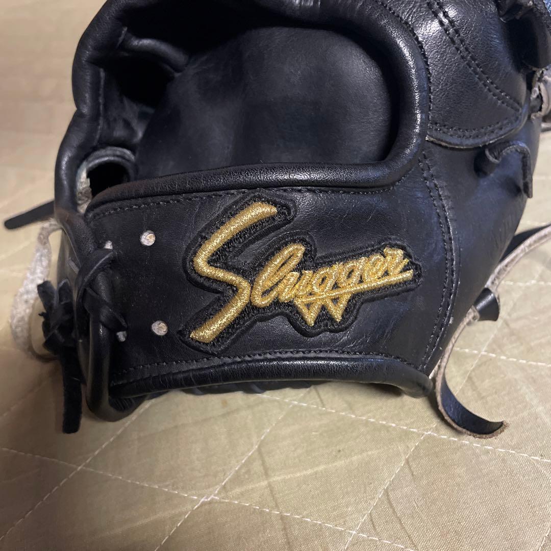 Slugger 野球グローブ 黒 編み込みスタイル　KSG-L7型　硬式用