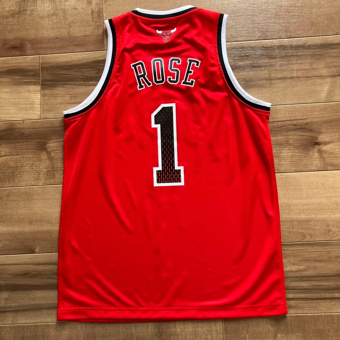 【美品】NBA ブルズ BULLS　adidas デリック・ローズ ユニフォーム