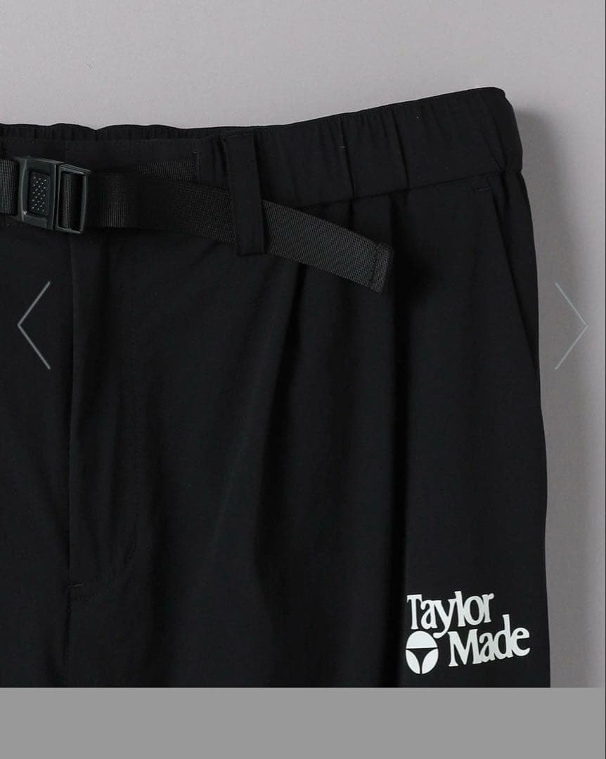 <TaylorMade>ゴルフ　アローズコラボ　ロゴワイドパンツ　ネイビ