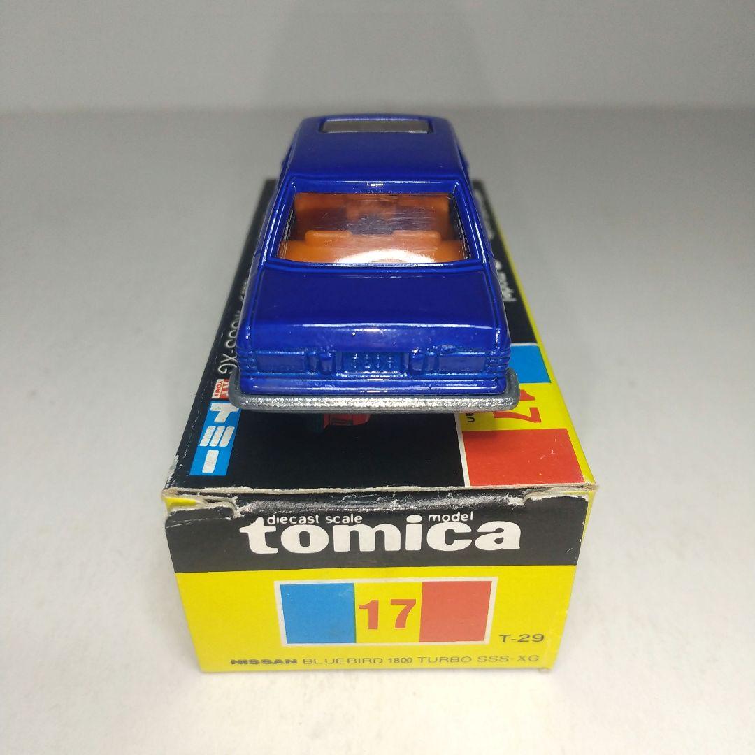 (3648)トミカ 黒箱 日本製 ニッサン ブルーバード 1800 ターボ