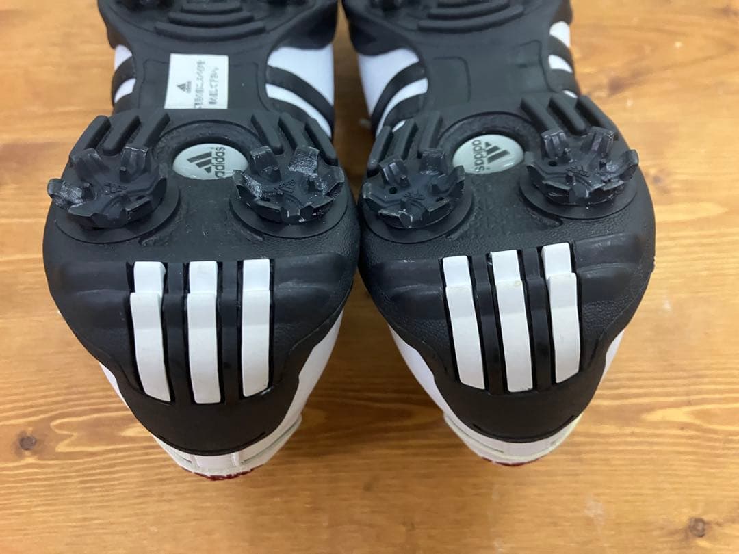 adidas ゴルフシューズ 23.5cm スパイク付 レディース 1回使用 …