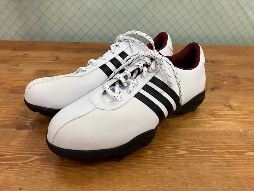 adidas ゴルフシューズ 23.5cm スパイク付 レディース 1回使用 …