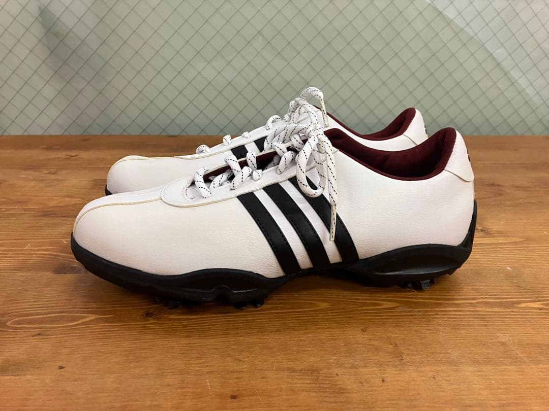 adidas ゴルフシューズ 23.5cm スパイク付 レディース 1回使用 …
