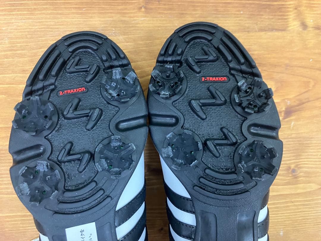 adidas ゴルフシューズ 23.5cm スパイク付 レディース 1回使用 …