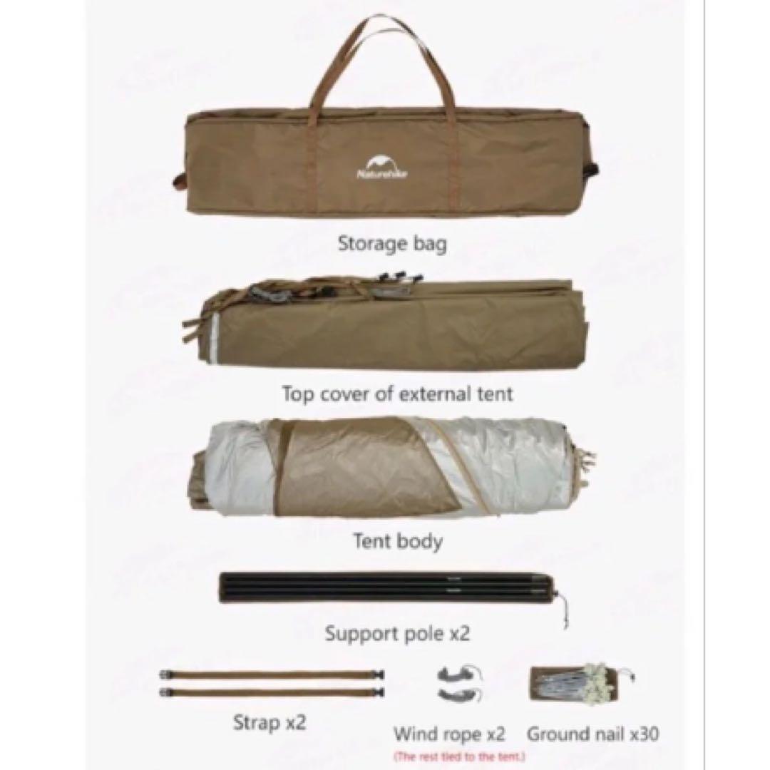 【設営1分】Naturehike ワンタッチ トンネルテント 未使用美品
