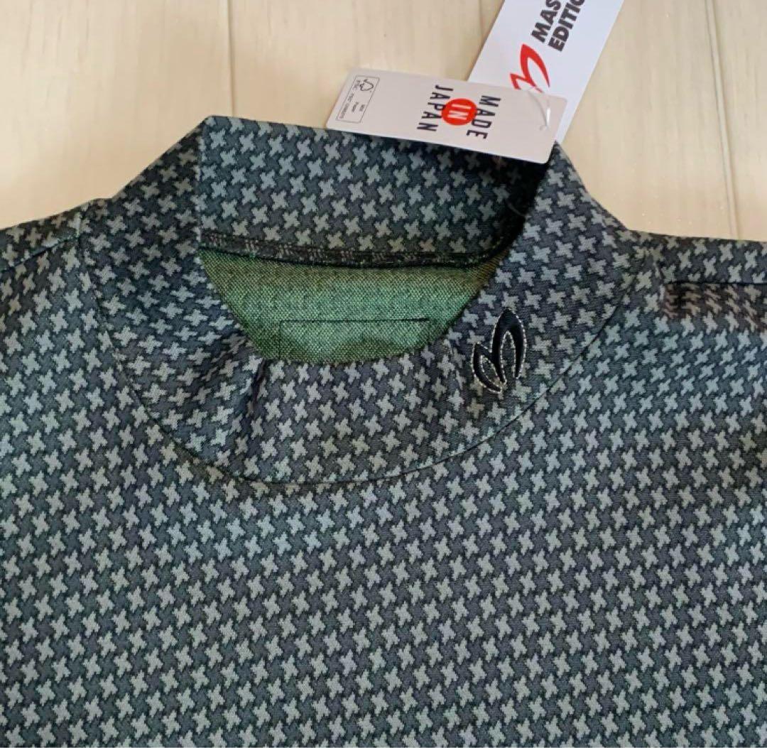 新品■18,700円【マスターバニー】5/L メンズ　半袖モックネック　シャツ