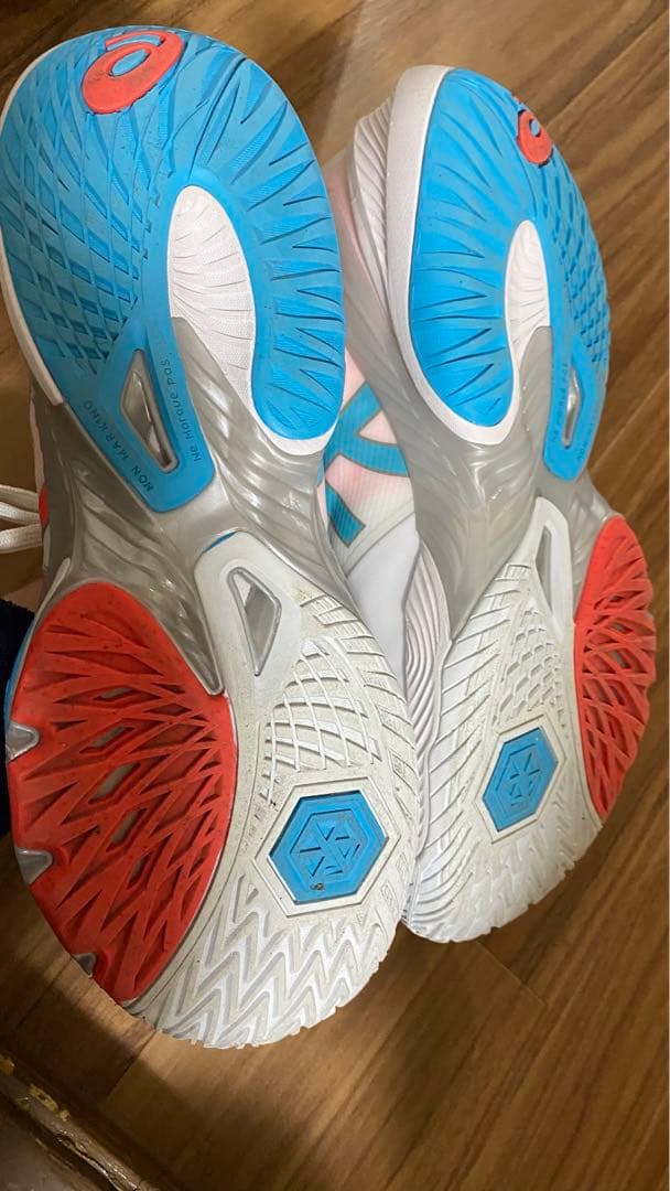 ASICS DYNAWRAP バレーボールシューズ ホワイト/ピンク/ブルー