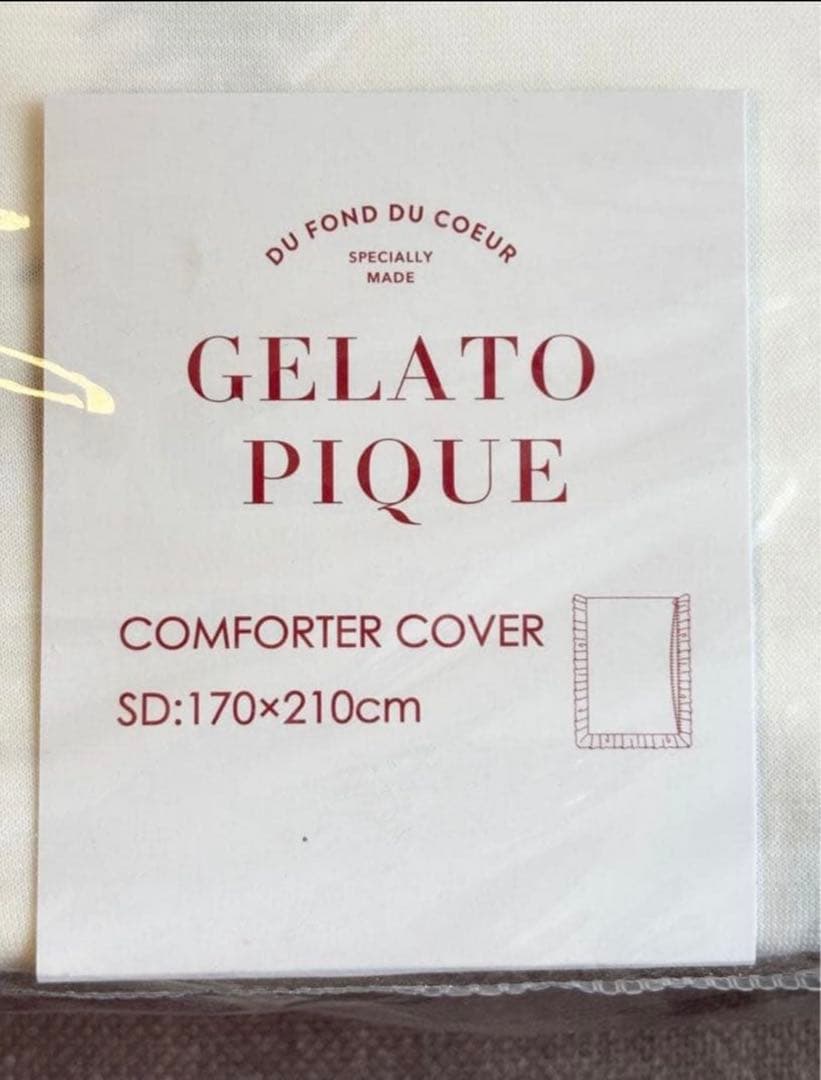 GELATO PIQUE いちご柄カバーセット　ホワイト
