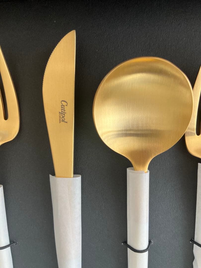 新品・未使用　Cutipol カトラリーセット 6点 ゴールド