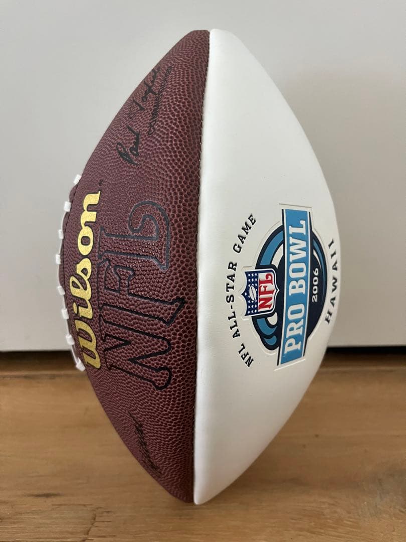 超レア！NFLプロボウル2006アメリカンフットボール、ミニヘルメット&おまけ付