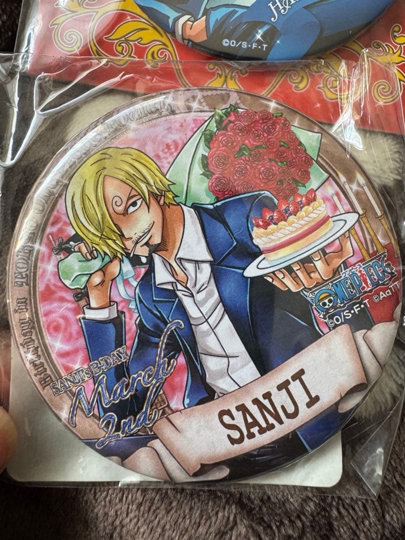 ONE PIECE 缶バッジ　サンジ