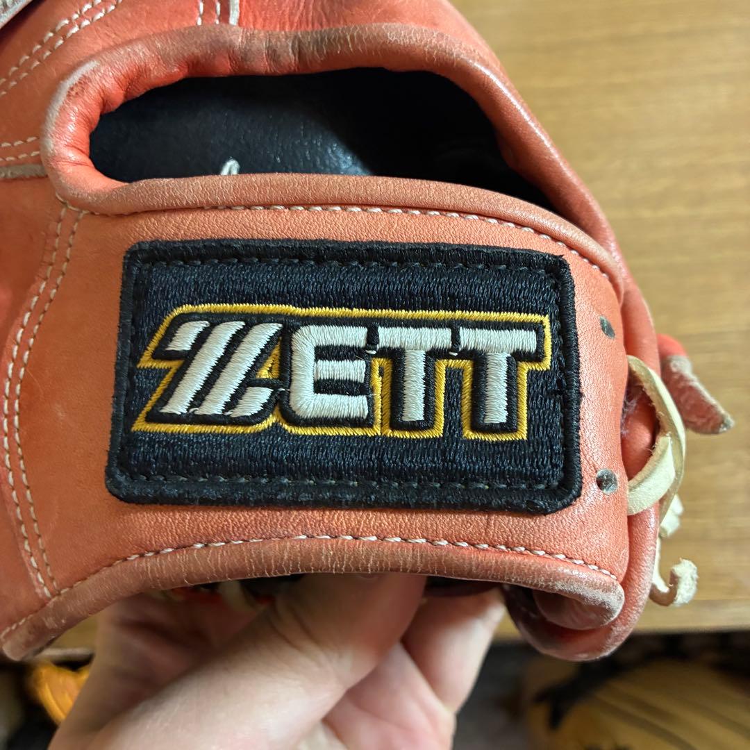 ZETT 一般軟式 グローブ グラブ 内野用 左投げ 良品 日本製 刺繍有り
