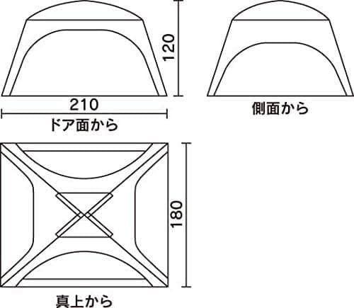 未使用 :コールマン スクリーンIGシェード + DARKROOM テント