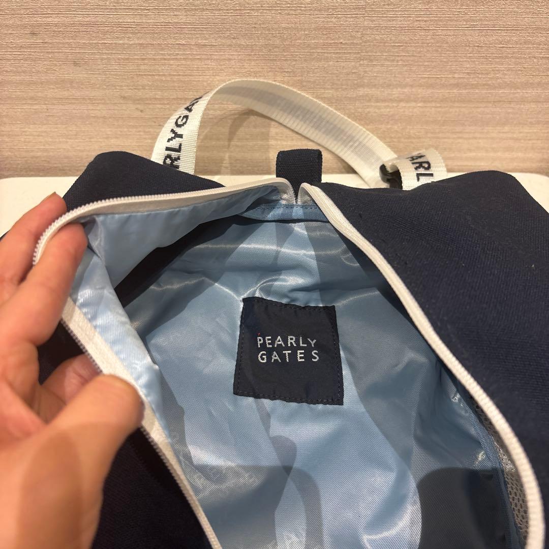【美品】ゴルフシューズケース ネイビー PEARLY GATES