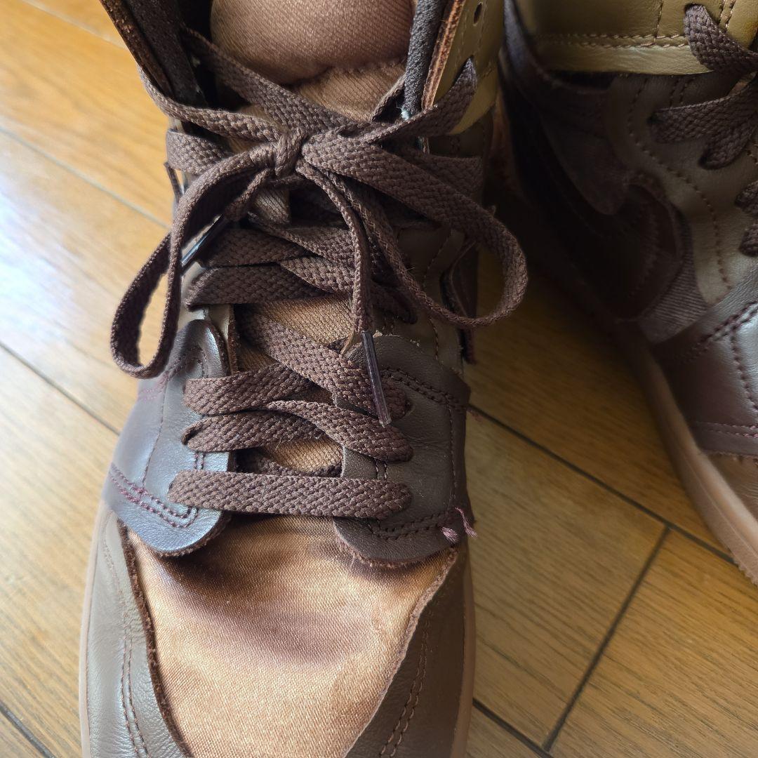 NIKE　ブラウン ハイカット バスケットボールシューズ