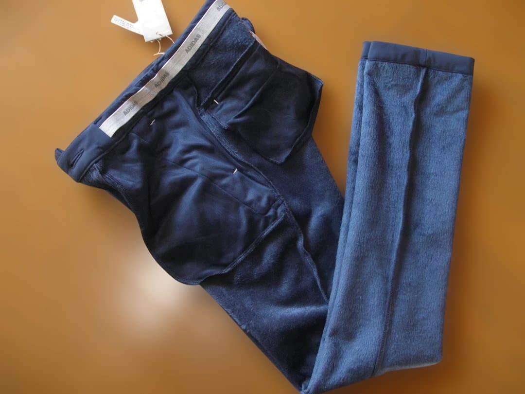 は*な様 アディダス ゴルフ ストレッチ裏起毛保温パンツ 防水 NV 女性63㎝