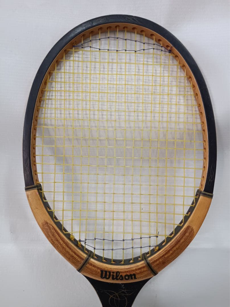 [八6998]Wilson 木製ラケット　ADVANTAGE LM5 レトロ